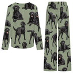 200gsm V-Neck Pajama Set(All-Over Printing)