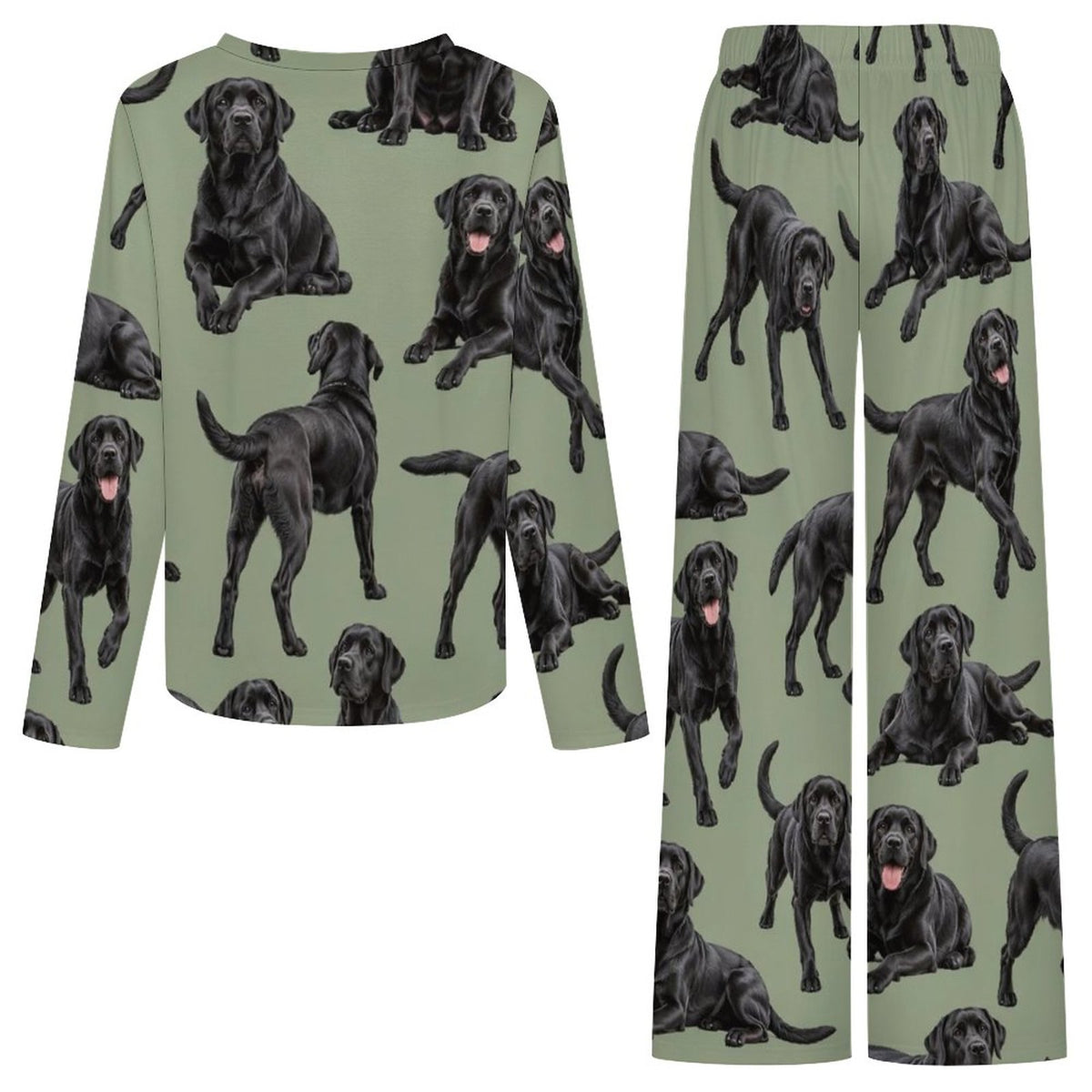 200gsm V-Neck Pajama Set(All-Over Printing)