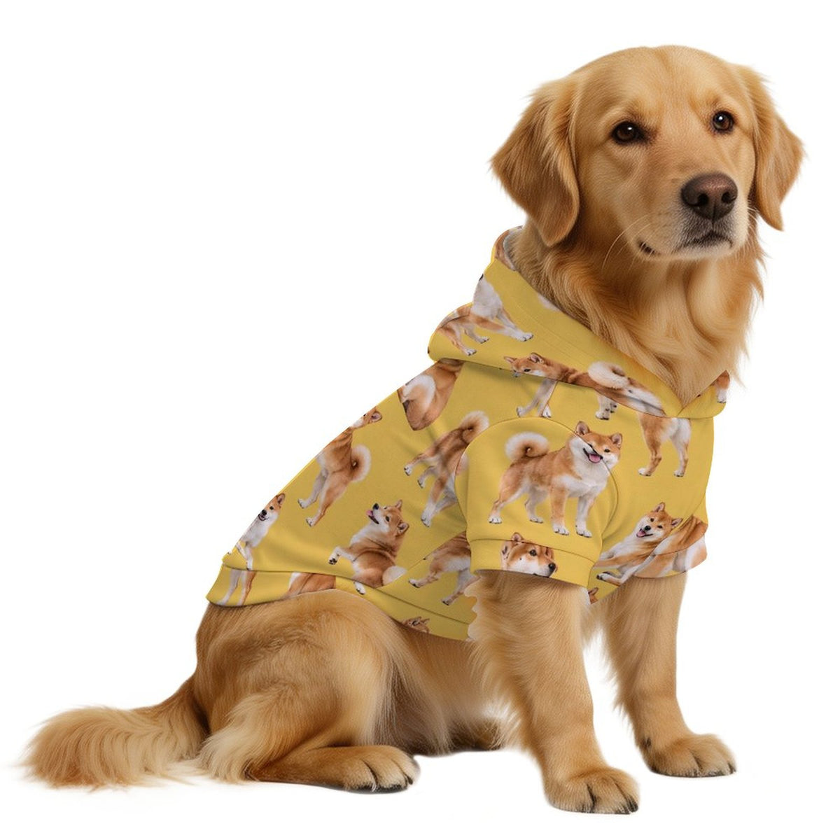200gsm Plus Size Pet Hooded Sweatshirt(All-Over Printing)