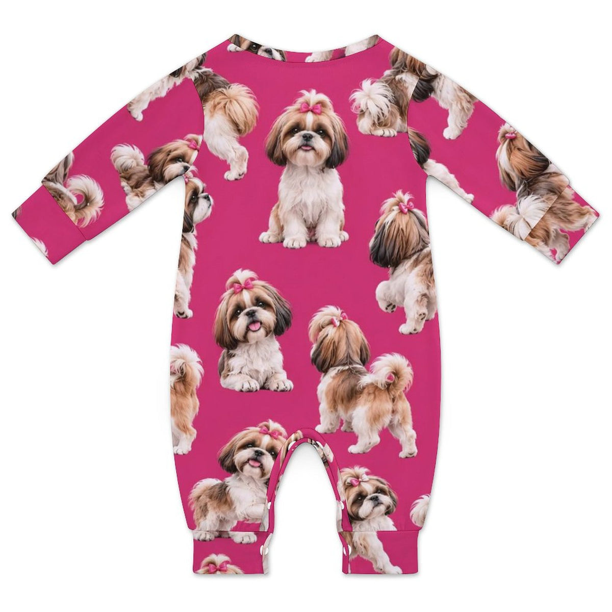 Dog Lover, Pet Owner, Cotton Long Sleeve Infant Bodysuit (All-Over Printing)