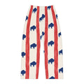 Flag Buffalo Print Pajama Pants — Women's Red & Blue All-Over-Print Lounge Pants