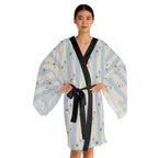 Baby boy stork Stripe Kimono Robe — Long Sleeve Lounge Robe