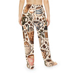 Coffee Lovers Pajama Pants — Cozy All-Over-Print Women's Lounge Pants with Cute Coffee Mug Pattern