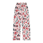 Kids Lounge Pants – Vintage Soccer Toile Print (Red & Black)