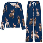 200gsm V-Neck Pajama Set(All-Over Printing)