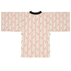 Baby girl stork Stripe Kimono Robe — Long Sleeve Lounge Robe