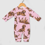 Dog Lover, Pet Owner, Cotton Long Sleeve Infant Bodysuit (All-Over Printing)