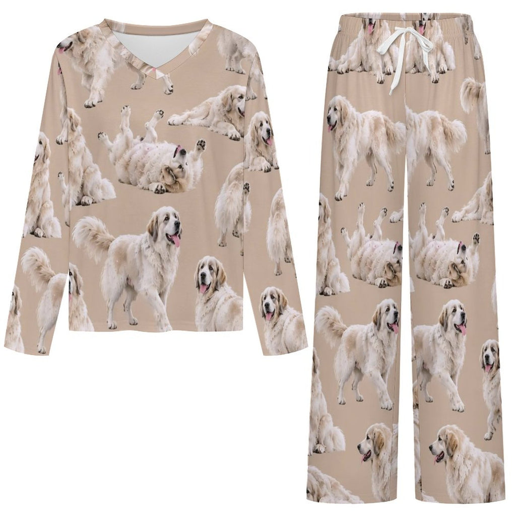 200gsm V-Neck Pajama Set(All-Over Printing)
