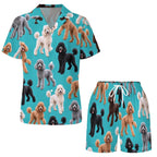 Women's Satin Cuban Collar Pajama Set(All-Over Printing)