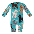 Dog Lover, Pet Owner, Cotton Long Sleeve Infant Bodysuit (All-Over Printing)