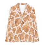 Giraffe print, Women's Cuban Collar Pajama Set