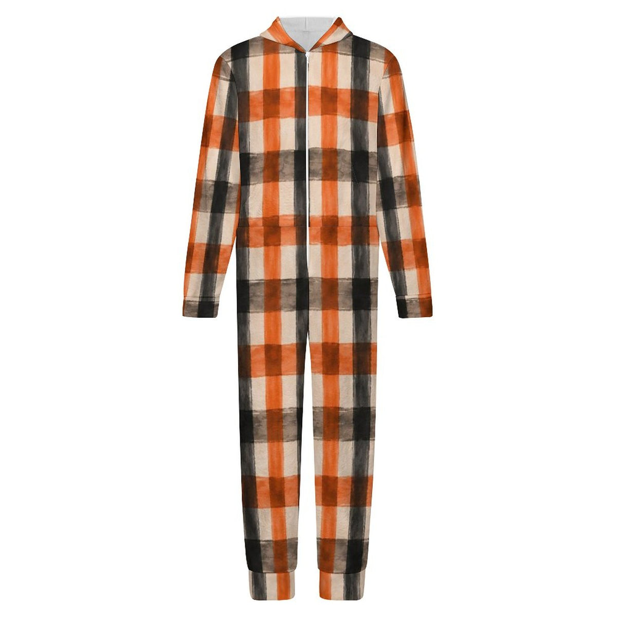 250gsm Flannel Footless Zip up Kid Jumpsuit Pajamas(All-Over Printing)
