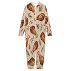 250gsm Flannel Footless Zip up Kid Jumpsuit Pajamas(All-Over Printing)
