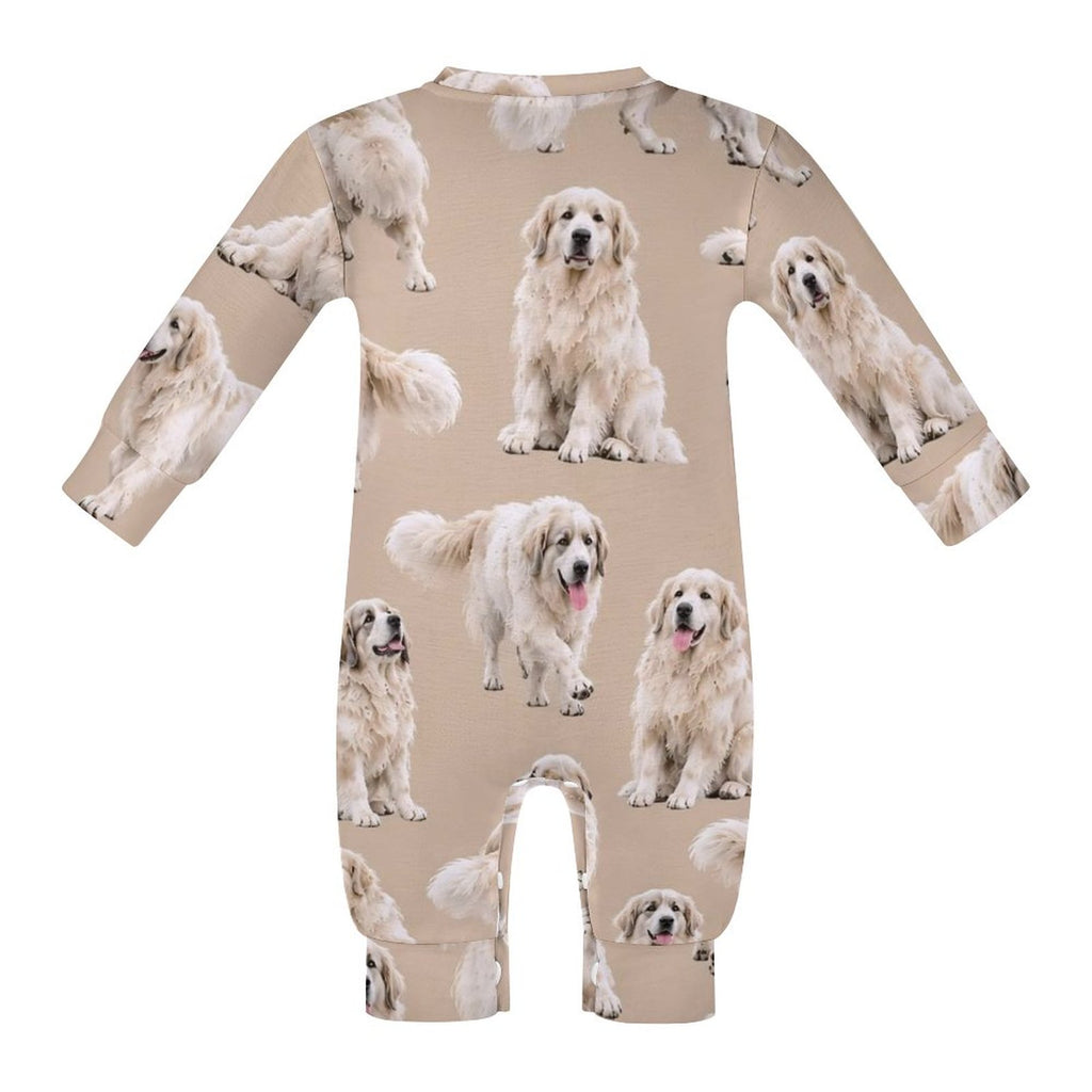 Dog Lover, Pet Owner, Cotton Long Sleeve Infant Bodysuit (All-Over Printing)
