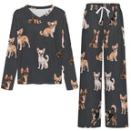 200gsm V-Neck Pajama Set(All-Over Printing)