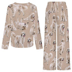 200gsm V-Neck Pajama Set(All-Over Printing)