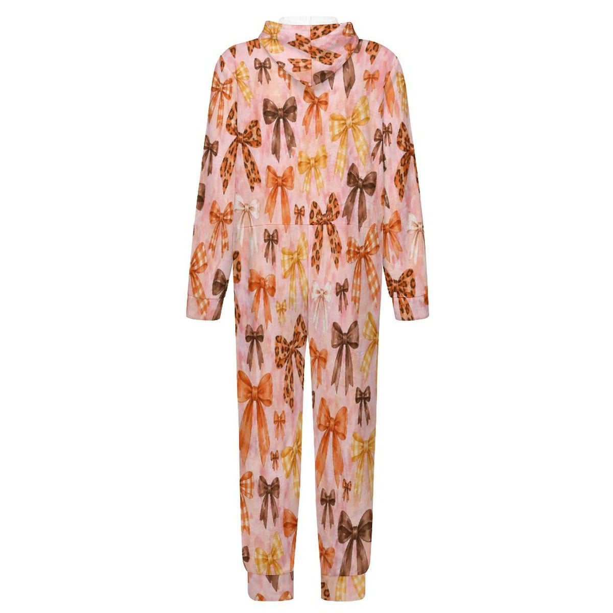 250gsm Flannel Footless Zip up Kid Jumpsuit Pajamas(All-Over Printing)