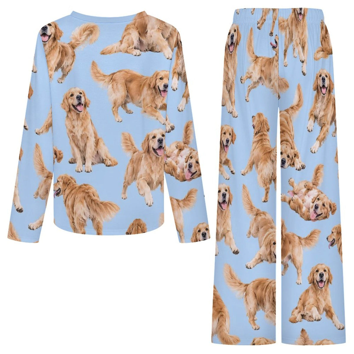 200gsm V-Neck Pajama Set(All-Over Printing)