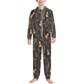 250gsm Flannel Footless Zip up Kid Jumpsuit Pajamas(All-Over Printing)