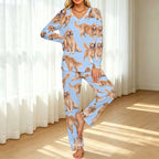 200gsm V-Neck Pajama Set(All-Over Printing)