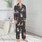 180gsm Long Sleeve Kid Pajama Set(All-Over Printing)