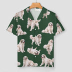 Women's Satin Cuban Collar Pajama Set(All-Over Printing)