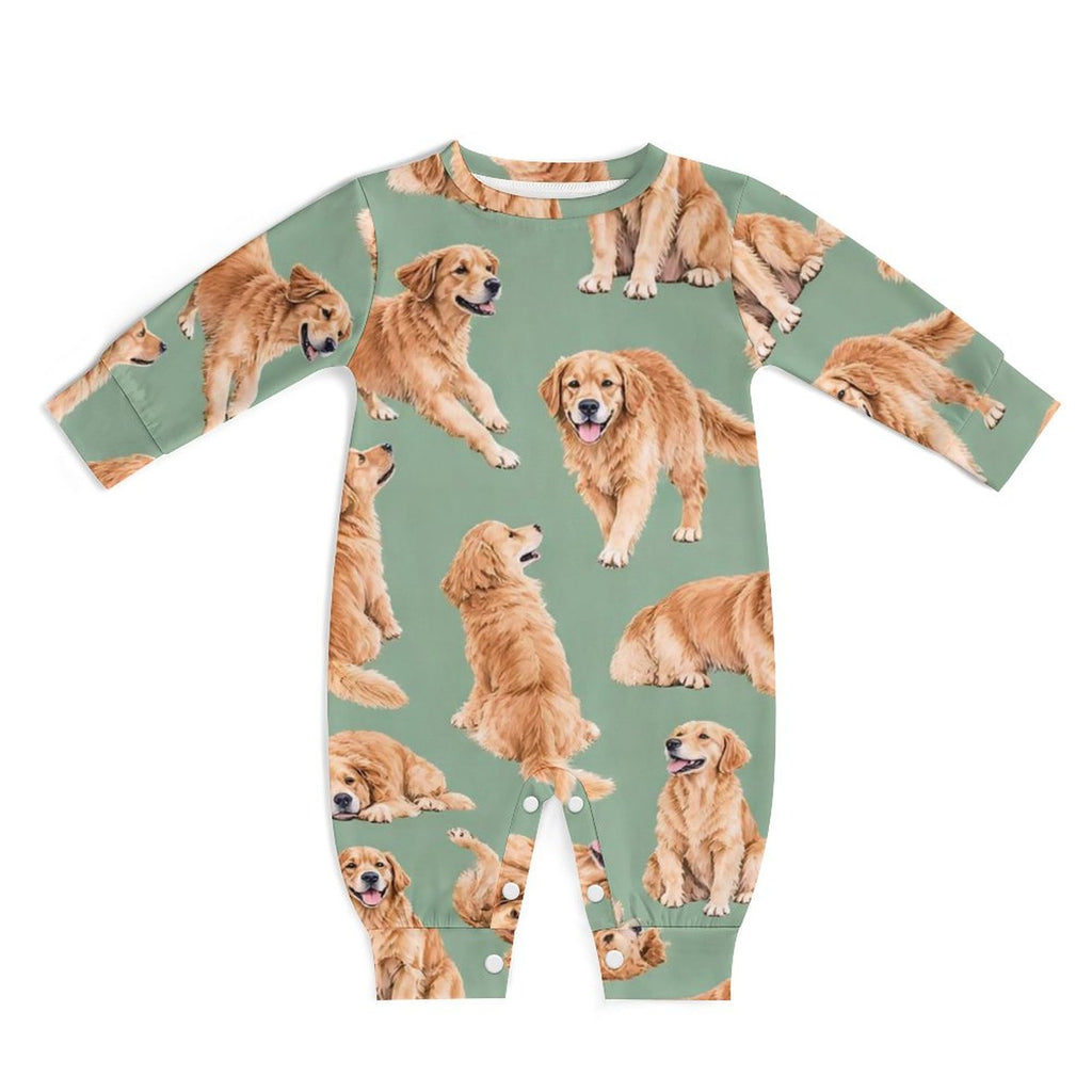 Dog Lover, Pet Owner, Cotton Long Sleeve Infant Bodysuit (All-Over Printing)