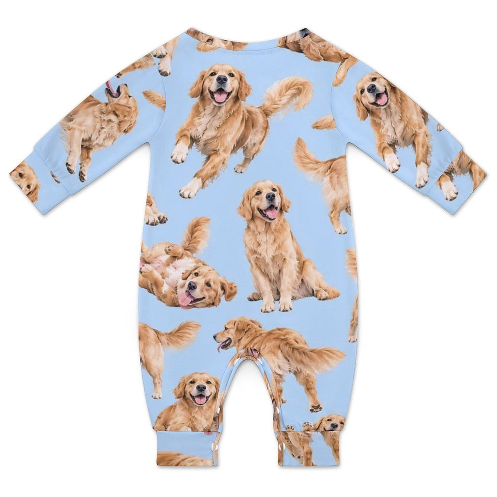Dog Lover, Pet Owner, Cotton Long Sleeve Infant Bodysuit (All-Over Printing)