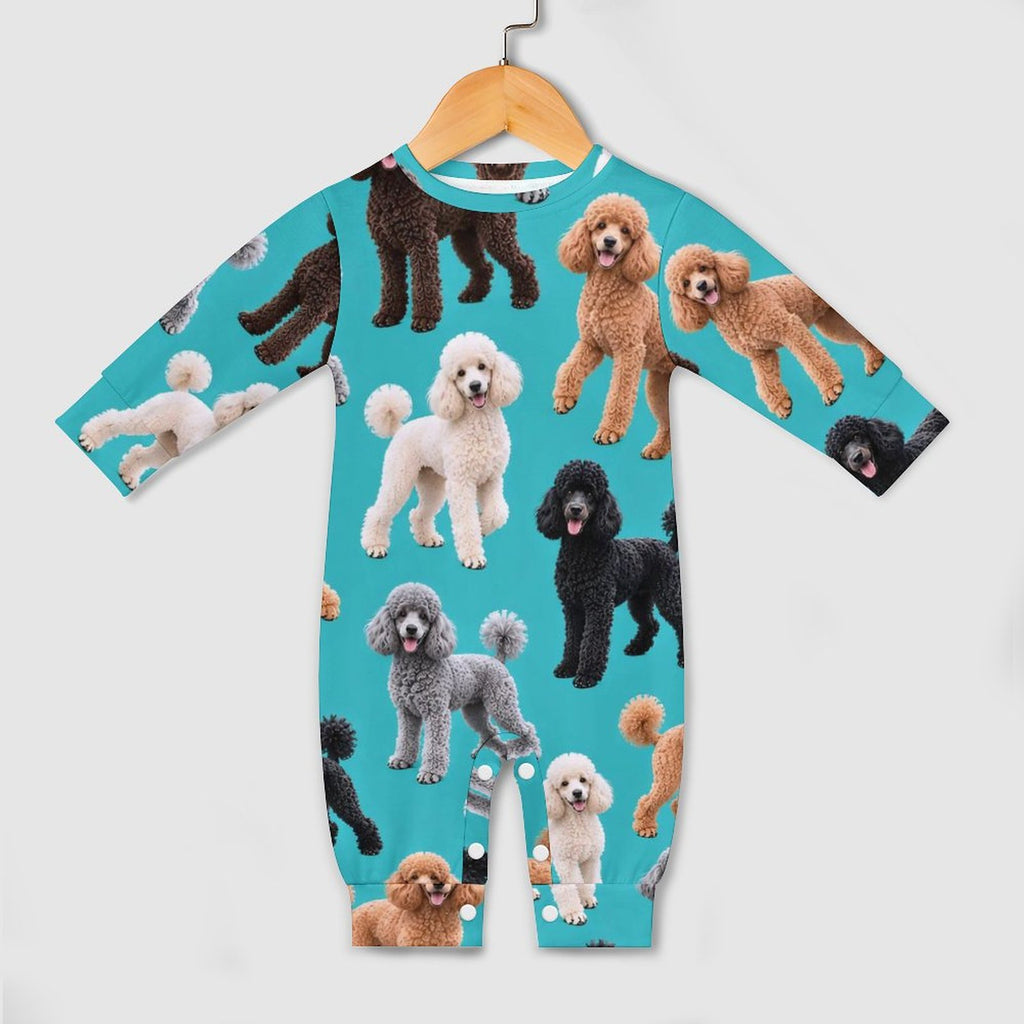 Dog Lover, Pet Owner, Cotton Long Sleeve Infant Bodysuit (All-Over Printing)