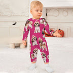 Dog Lover, Pet Owner, Cotton Long Sleeve Infant Bodysuit (All-Over Printing)