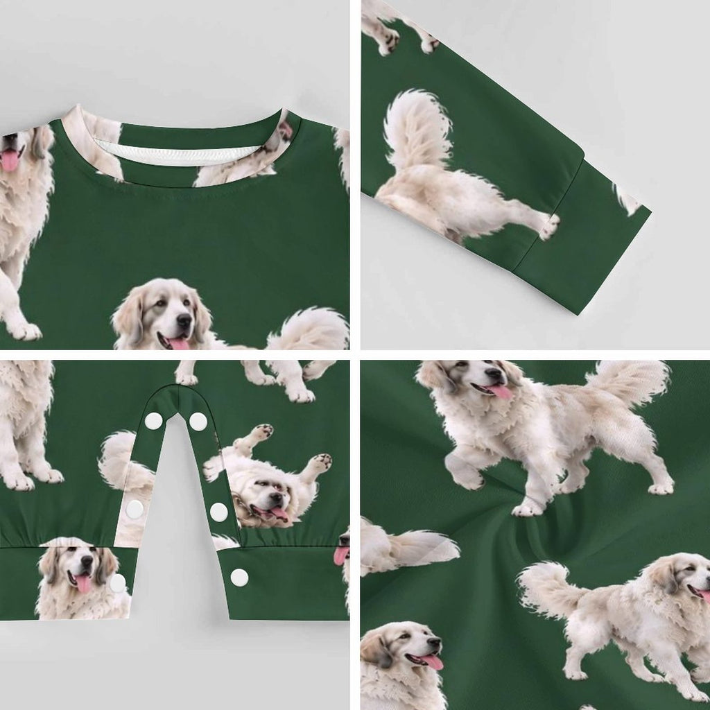 Dog Lover, Pet Owner, Cotton Long Sleeve Infant Bodysuit (All-Over Printing)