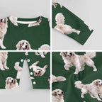 Dog Lover, Pet Owner, Cotton Long Sleeve Infant Bodysuit (All-Over Printing)