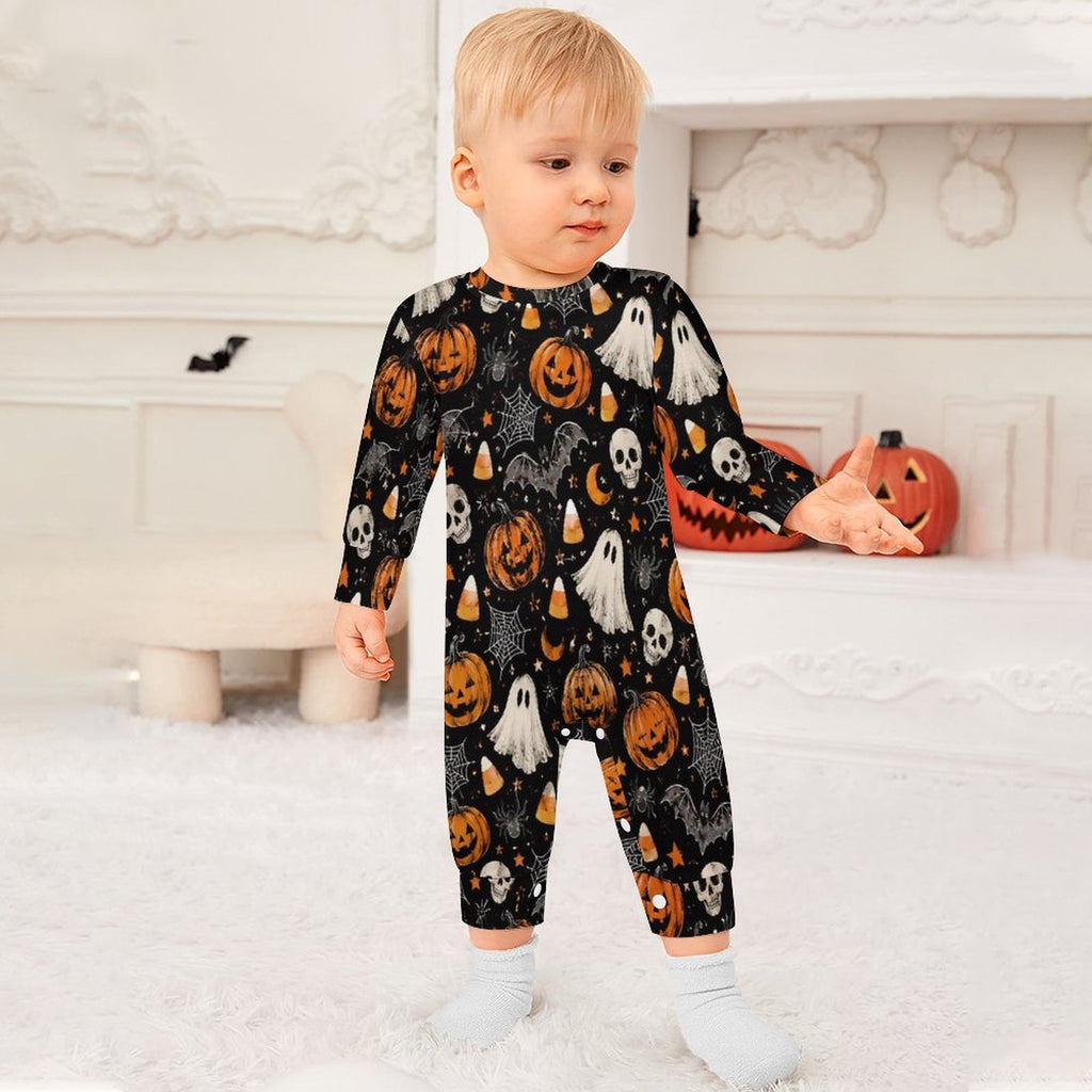 Cotton Long Sleeve Infant Bodysuit (All-Over Printing)