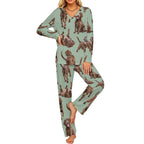 200gsm V-Neck Pajama Set(All-Over Printing)