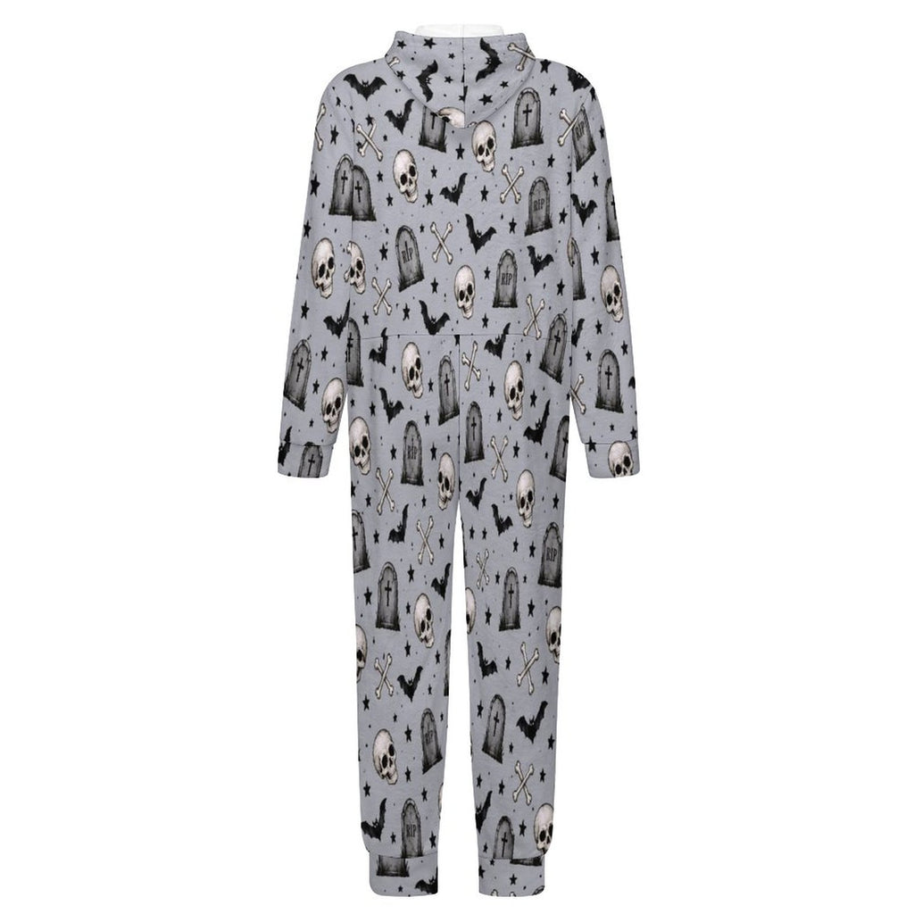 250gsm Flannel Footless Zip up Kid Jumpsuit Pajamas(All-Over Printing)