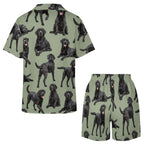 Women's Satin Cuban Collar Pajama Set(All-Over Printing)