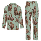 180gsm Long Sleeve Kid Pajama Set(All-Over Printing)