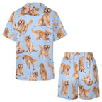 Women's Satin Cuban Collar Pajama Set(All-Over Printing)