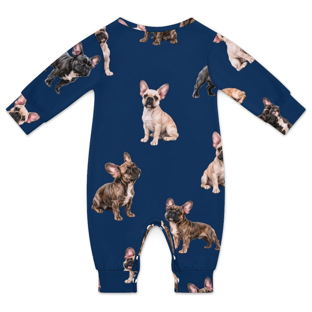 Dog Lover, Pet Owner, Cotton Long Sleeve Infant Bodysuit (All-Over Printing)