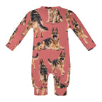 Dog Lover, Pet Owner, Cotton Long Sleeve Infant Bodysuit (All-Over Printing)