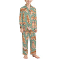180gsm Long Sleeve Kid Pajama Set(All-Over Printing)
