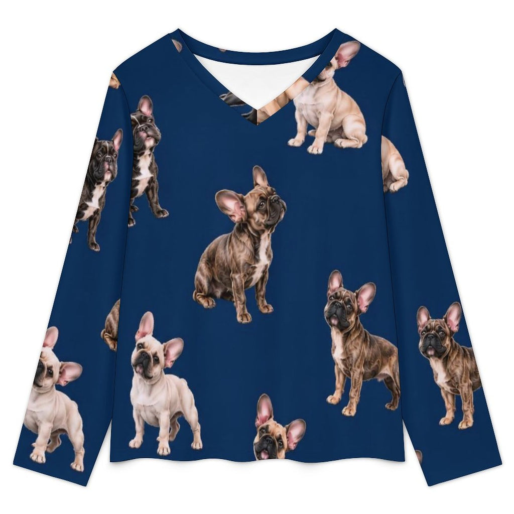 200gsm V-Neck Pajama Set(All-Over Printing)