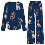 200gsm V-Neck Pajama Set(All-Over Printing)