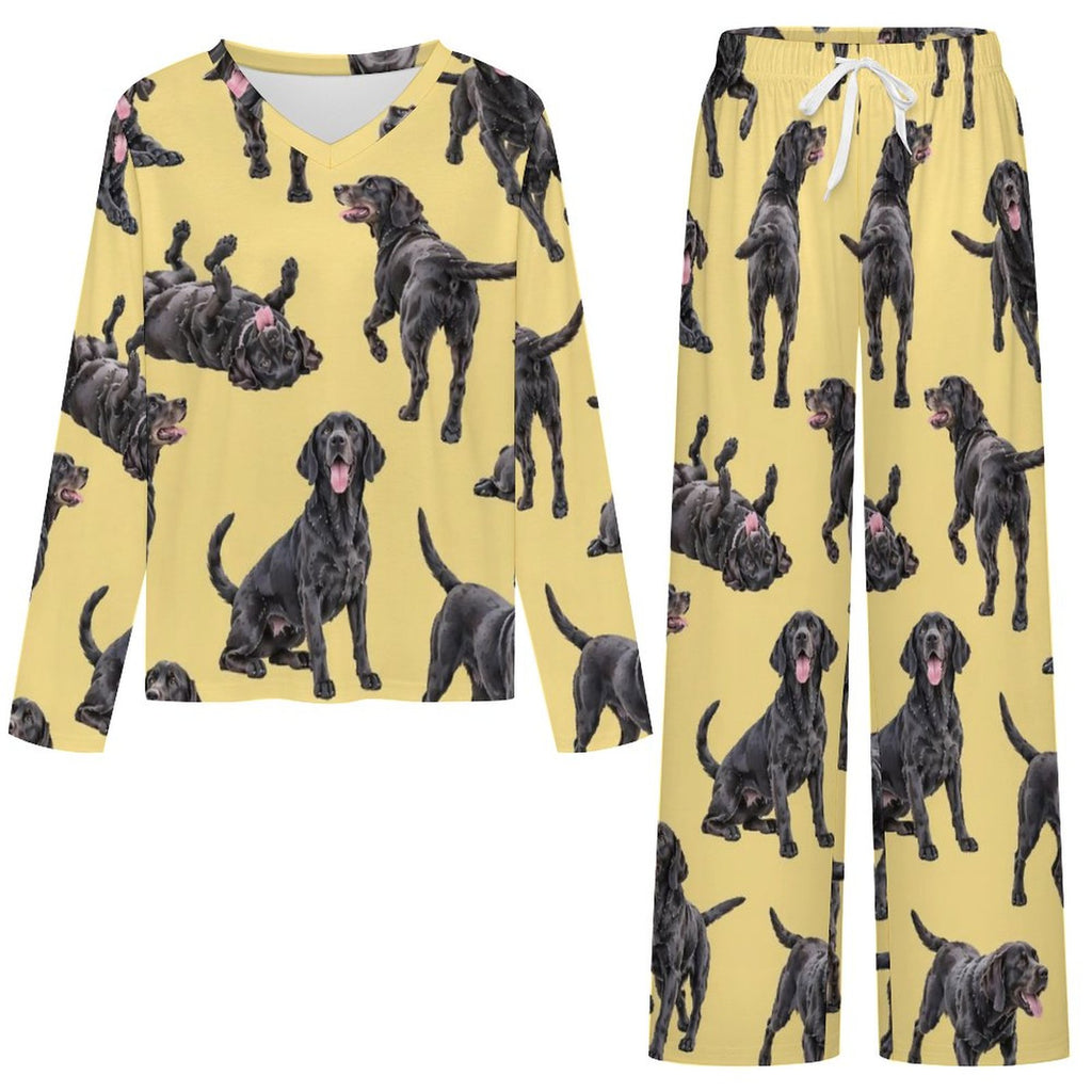 200gsm V-Neck Pajama Set(All-Over Printing)