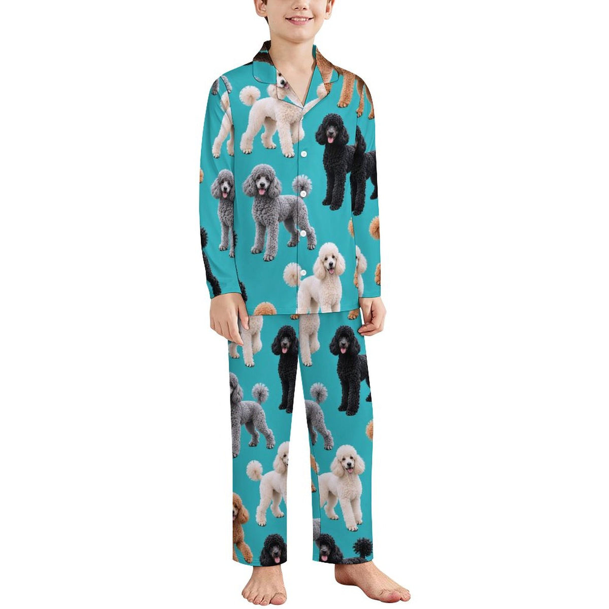 Dog Lover, Pet Owner,  Long Sleeve Kid Pajama Set(All-Over Printing)