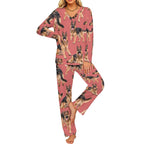200gsm V-Neck Pajama Set(All-Over Printing)