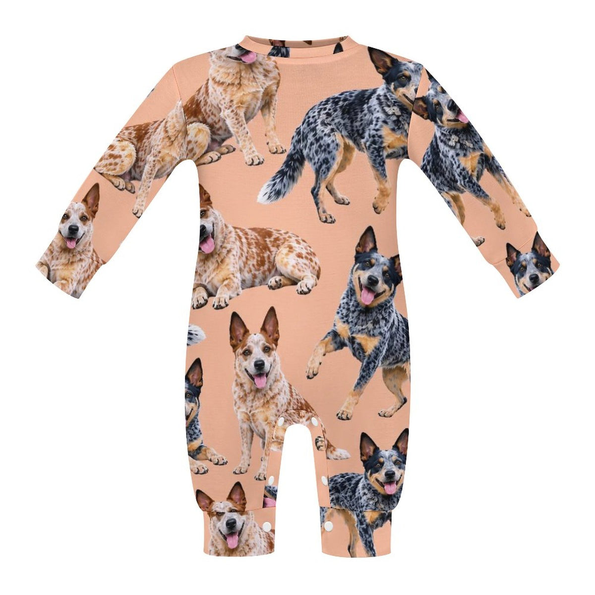 Dog Lover, Pet Owner, Cotton Long Sleeve Infant Bodysuit (All-Over Printing)