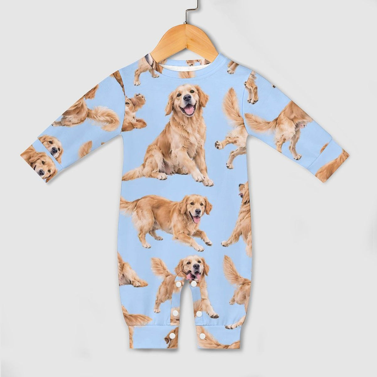 Dog Lover, Pet Owner, Cotton Long Sleeve Infant Bodysuit (All-Over Printing)
