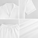Women's Satin Cuban Collar Pajama Set(All-Over Printing)