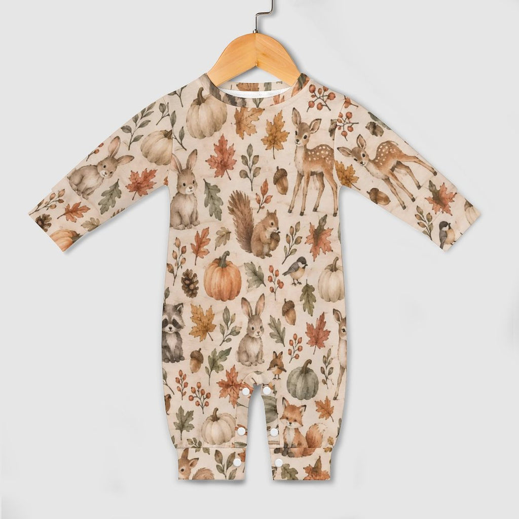 Cotton Long Sleeve Infant Bodysuit (All-Over Printing)